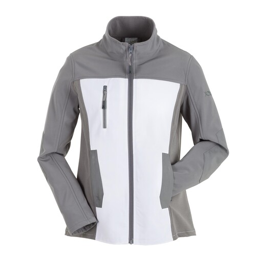 Planam Damen-Hybridjacke Norit / Gr. 44,  weiß/zink Produktbild