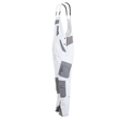Planam Herren-Latzhose Norit / Gr. 54,  weiß/zink Produktbild Additional View 2 S