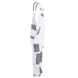 Planam Herren-Latzhose Norit / Gr. 54,  weiß/zink Produktbild Additional View 1 S