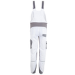 Planam Herren-Latzhose Norit / Gr. 94,  weiß/zink Produktbild Additional View 3 S