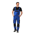 Planam Herren-Latzhose Norit / Gr. 60,  kornblumenblau/schwarz Produktbild