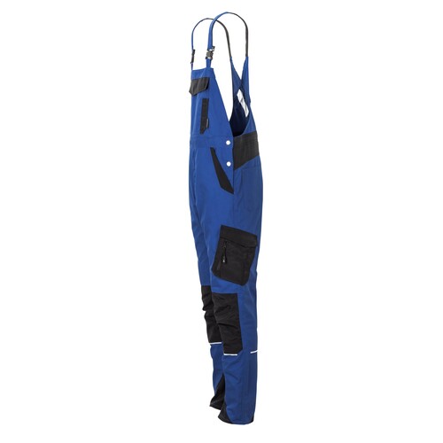 Planam Herren-Latzhose Norit / Gr. 90,  kornblumenblau/schwarz Produktbild Additional View 2 L