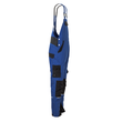 Planam Herren-Latzhose Norit / Gr. 90,  kornblumenblau/schwarz Produktbild Additional View 1 S