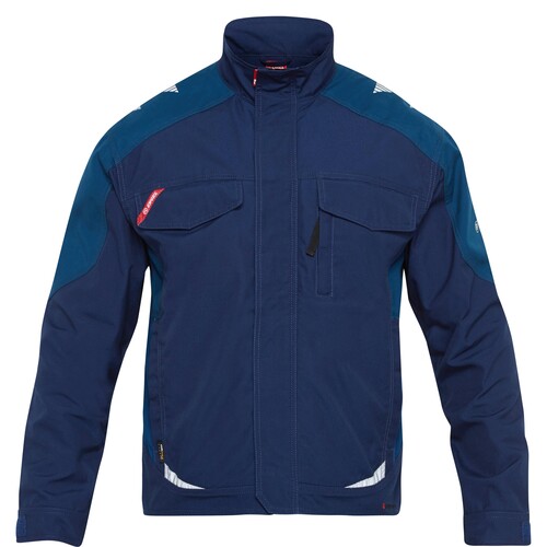 F. ENGEL Galaxy Arbeitsjacke  / Gr. L / tintenblau-petrol Produktbild Front View L
