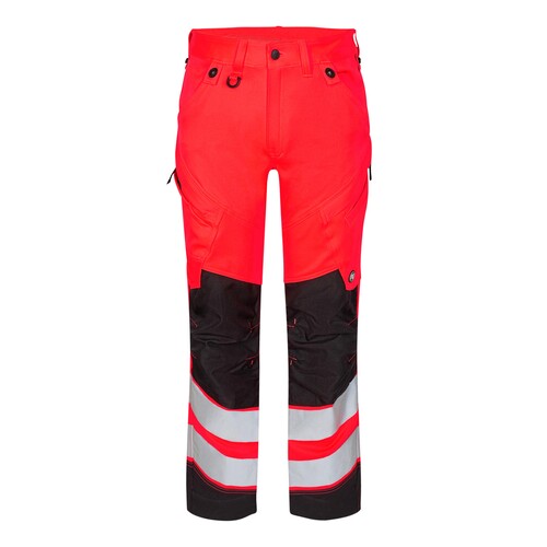 ENGEL Warnschutzhose Safety  / Gr.  30, leuchtrot/schwarz Produktbild