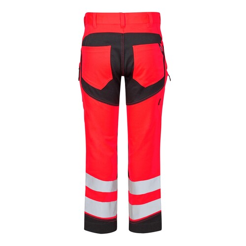 ENGEL Warnschutzhose Safety  / Gr.  30, leuchtrot/schwarz Produktbild Additional View 1 L