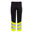 ENGEL Warnschutzhose Safety  / Gr.  29, schwarz/leuchtgelb Produktbild Additional View 1 S