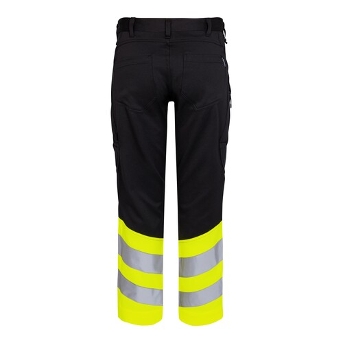 ENGEL Warnschutzhose Safety  / Gr.  29, schwarz/leuchtgelb Produktbild Additional View 1 L