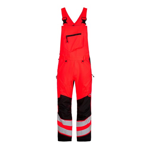 ENGEL Warnschutzlatzhose Safety  / Gr.  22, leuchtrot/schwarz Produktbild
