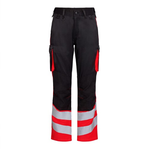 ENGEL Warnschutzhose Safety Light  / Gr. 52, schwarz/leuchtrot Produktbild