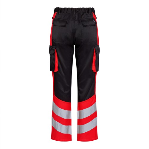 ENGEL Warnschutzhose Safety Light  / Gr. 52, schwarz/leuchtrot Produktbild Additional View 1 L