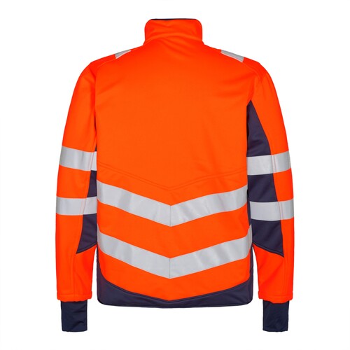 ENGEL Warnschutz- Softshelljacke Safety / Gr. 3XL,  leuchtorange/tintenblau Produktbild Additional View 1 L