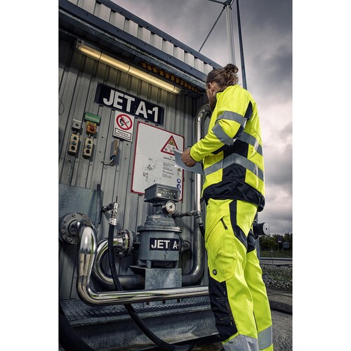 ENGEL Warnschutz- Softshelljacke Safety / Gr. M,  leuchtgelb/schwarz Produktbild Additional View 3 L