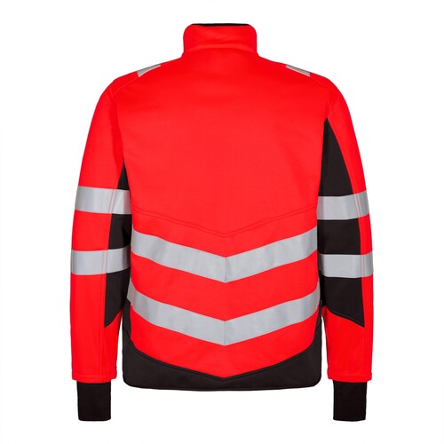 ENGEL Warnschutz- Softshelljacke Safety / Gr. M,  leuchtrot/schwarz Produktbild Additional View 1 L