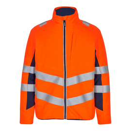 F. ENGEL Safety Stepp-Jacke Warnschutz / Gr. XS / orange-tintenblau Produktbild