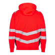 ENGEL Warnschutz- Sweatcardigan Safety / Gr. 4XL,  leuchtrot/schwarz Produktbild Additional View 1 S