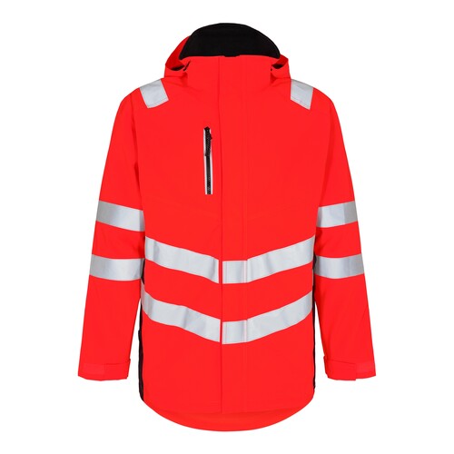 ENGEL Warnschutz-Shellparka Safety  /  Gr. 3XL, leuchtrot/schwarz Produktbild