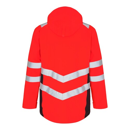 ENGEL Warnschutz-Shellparka Safety  /  Gr. 3XL, leuchtrot/schwarz Produktbild Additional View 1 L