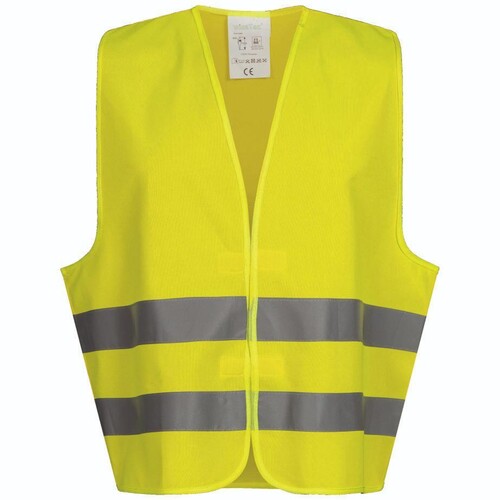 Warnweste Harald fluoreszierend gelb Produktbild Front View L