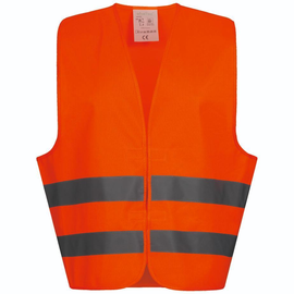 Warnweste Oskar fluoreszierend orange Produktbild