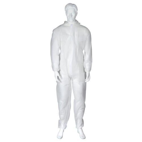 OX-ON Coverall PP Einweg-Schutzanzug / Gr. 3XL / weiß (ST=50 KARTON) Produktbild Additional View 1 L