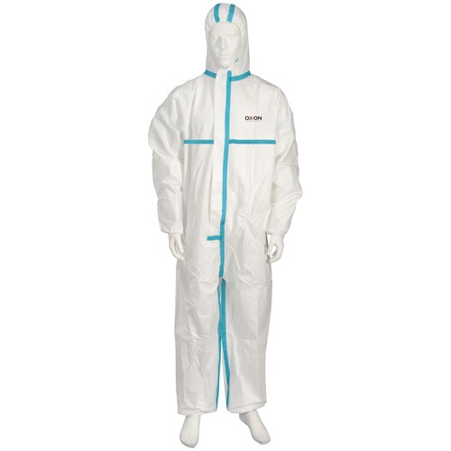 OX-ON Protect Coverall Comfort Typ 4, 5, 6 Einweg-Schutzanzug / Gr. 4XL / weiß Produktbild