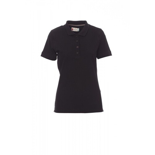 Payper VENICE LADY Damen-Poloshirt Piqué / Gr. XL / schwarz Produktbild Front View L