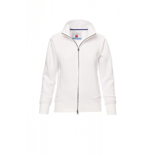 Payper PANAMA+ LADY Damen-Sweatjacke angeraut / Gr. XS / weiß Produktbild Front View L