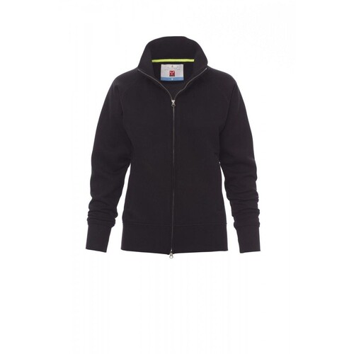 Payper PANAMA+ LADY Damen-Sweatjacke angeraut / Gr. XS / schwarz Produktbild Front View L