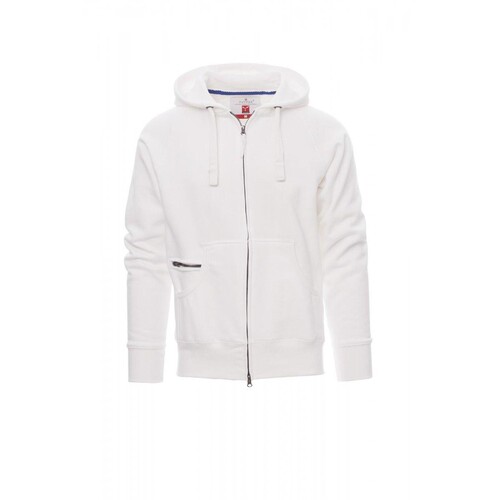 Payper DALLAS+ Sweatjacke angeraut / Gr. 4XL / weiß Produktbild Front View L