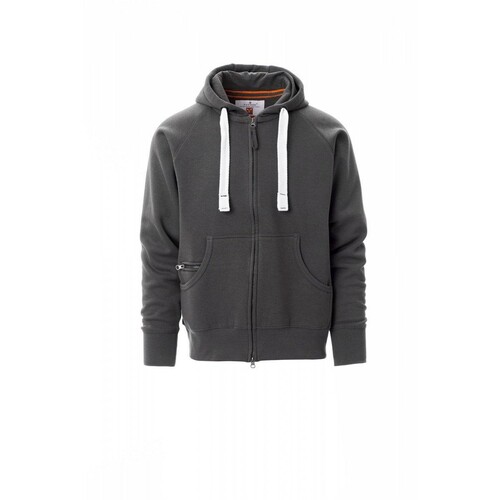 Payper DALLAS+ Sweatjacke angeraut / Gr. XL / rauchgrau Produktbild Front View L