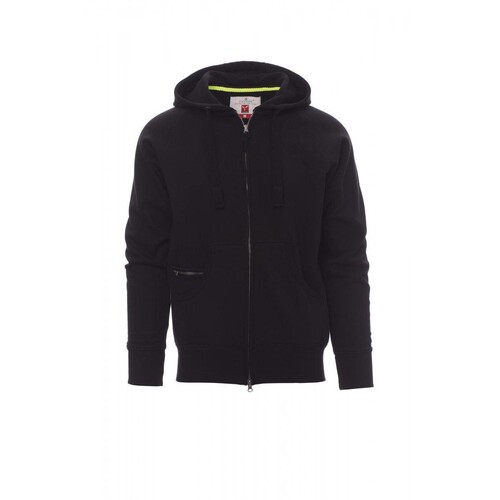 Payper DALLAS+ Sweatjacke angeraut / Gr. 5XL / schwarz Produktbild Front View L