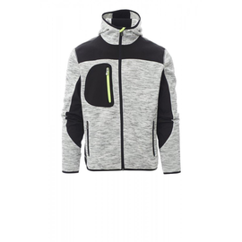 Payper TRIP Strickjacke / Gr. 4XL / grau meliert-schwarz-fluogelb Produktbild
