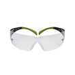 3M Schutzbrille SecureFit 400 / transparent/schwarz/grün Produktbild Additional View 1 S