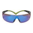3M Schutzbrille SecureFit 400 / blau verspiegelt/schwarz/grün Produktbild Additional View 1 S