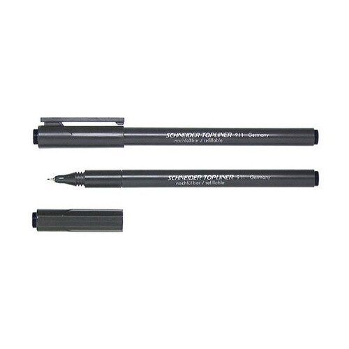 Fineliner Topliner 911 0,4mm schwarz Schneider 9111 Produktbild Front View L