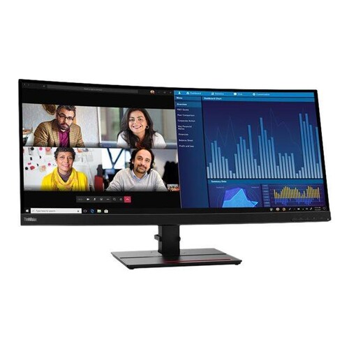 Lenovo ThinkVision P34w-20 - LED-Monitor - gebogen - 86.7 cm (34.14") Produktbild Additional View 1 L