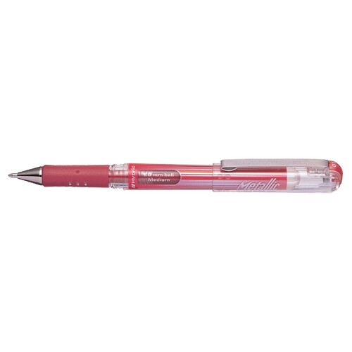 Tintenroller Hybrid Gel Grip DX 0,5mm metallic rot Pentel K230-MBO Produktbild