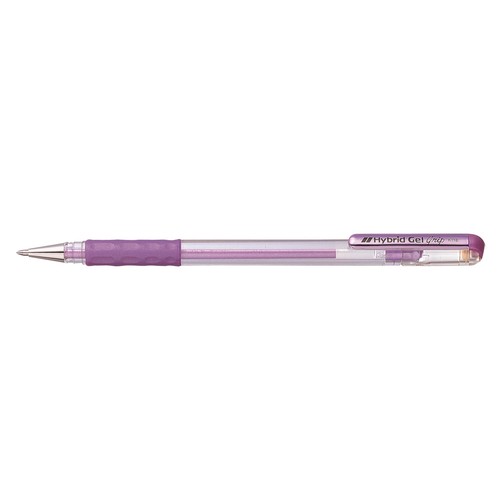 Tintenroller Hybrid Gel Grip 0,4mm metallic violett Pentel K118-MV Produktbild