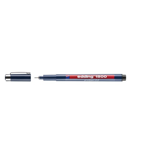 Faserzeichner 1800 Profipen 0,35mm schwarz Edding 4-180003001 Produktbild Additional View 3 L