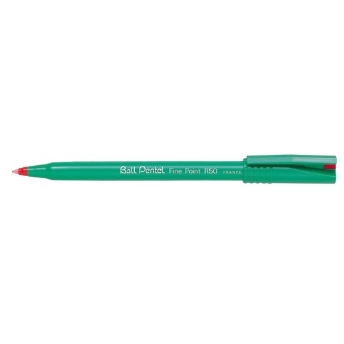 Tintenroller Ball R50 0,4mm Rundspitze blau Pentel R50-C Produktbild Additional View 1 L