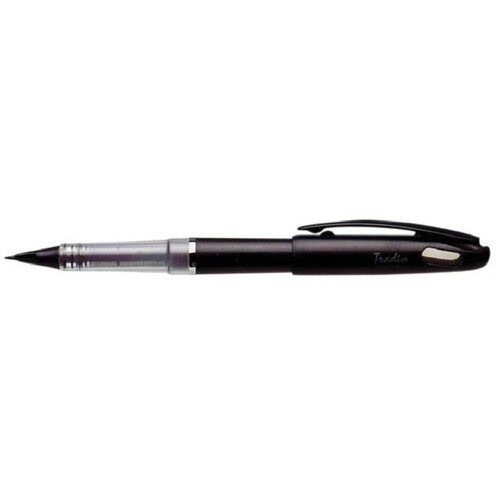 Faserschreiber Tradio Stylo schwarz/schwarz Pentel TRJ50AO Produktbild Additional View 1 L