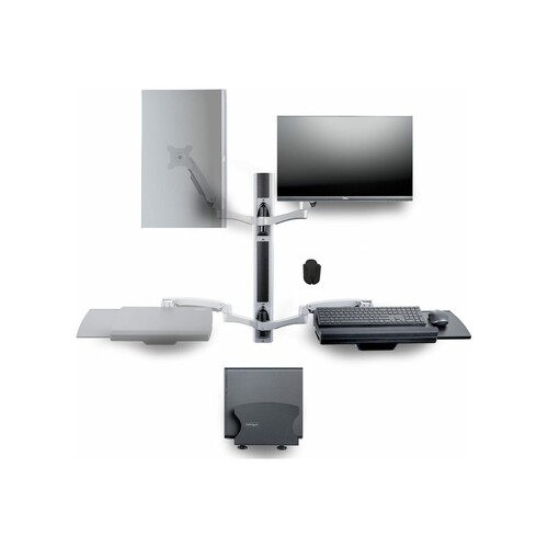StarTech.com Wall Mount Workstation, VESA Mount For 32" Monitors (22lb/10kg) Produktbild Additional View 2 L