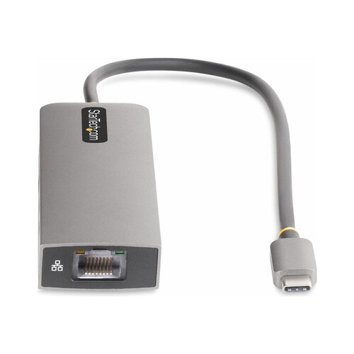StarTech.com 3-Port USB-C Hub with 2.5 Gigabit Ethernet and 100W Power Delivery Passthrough Laptop C Produktbild Additional View 2 L