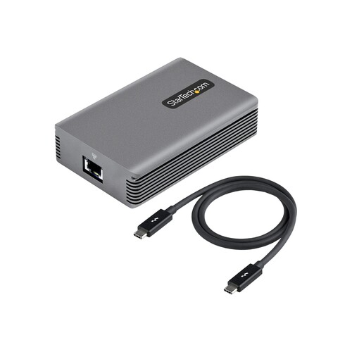 StarTech.com Thunderbolt 3 to Ethernet Adapter, 10GbE, Multi-Gigabit, Thunderbolt 3 to RJ45 Network Produktbild