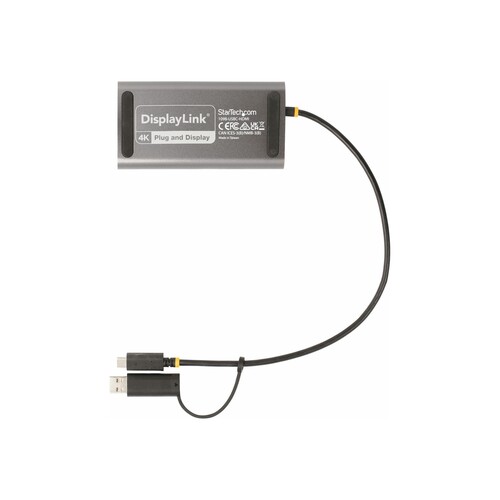 StarTech.com USB-C to Dual-HDMI Adapter, USB-C or A to 2x HDMI, 4K 60Hz, 100W PD Pass-Through, 1ft ( Produktbild Additional View 1 L