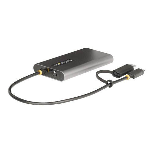 StarTech.com USB-C to Dual-HDMI Adapter, USB-C or A to 2x HDMI, 4K 60Hz, 100W PD Pass-Through, 1ft ( Produktbild Additional View 3 L