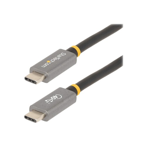 StarTech.com 3ft (1m) USB4 Cable, USB-IF Certified USB-C Cable, 40 Gbps, USB Type-C Data Transfer Ca Produktbild Additional View 1 L