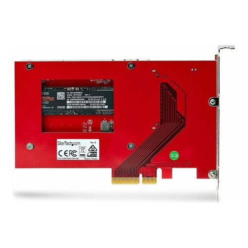 StarTech.com M.2 to U.3 Adapter, For M.2 NVMe SSDs, PCIe M.2 Drive to 2.5inch U.3 (SFF-TA-1001) Produktbild Additional View 1 L