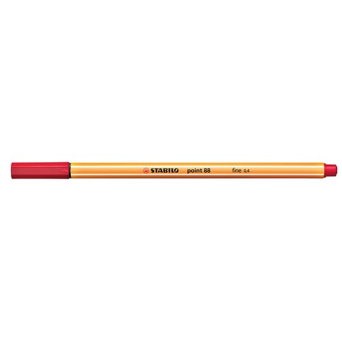 Fineliner Point 88 0,4mm hellrot Stabilo 88/40 Produktbild Additional View 1 L
